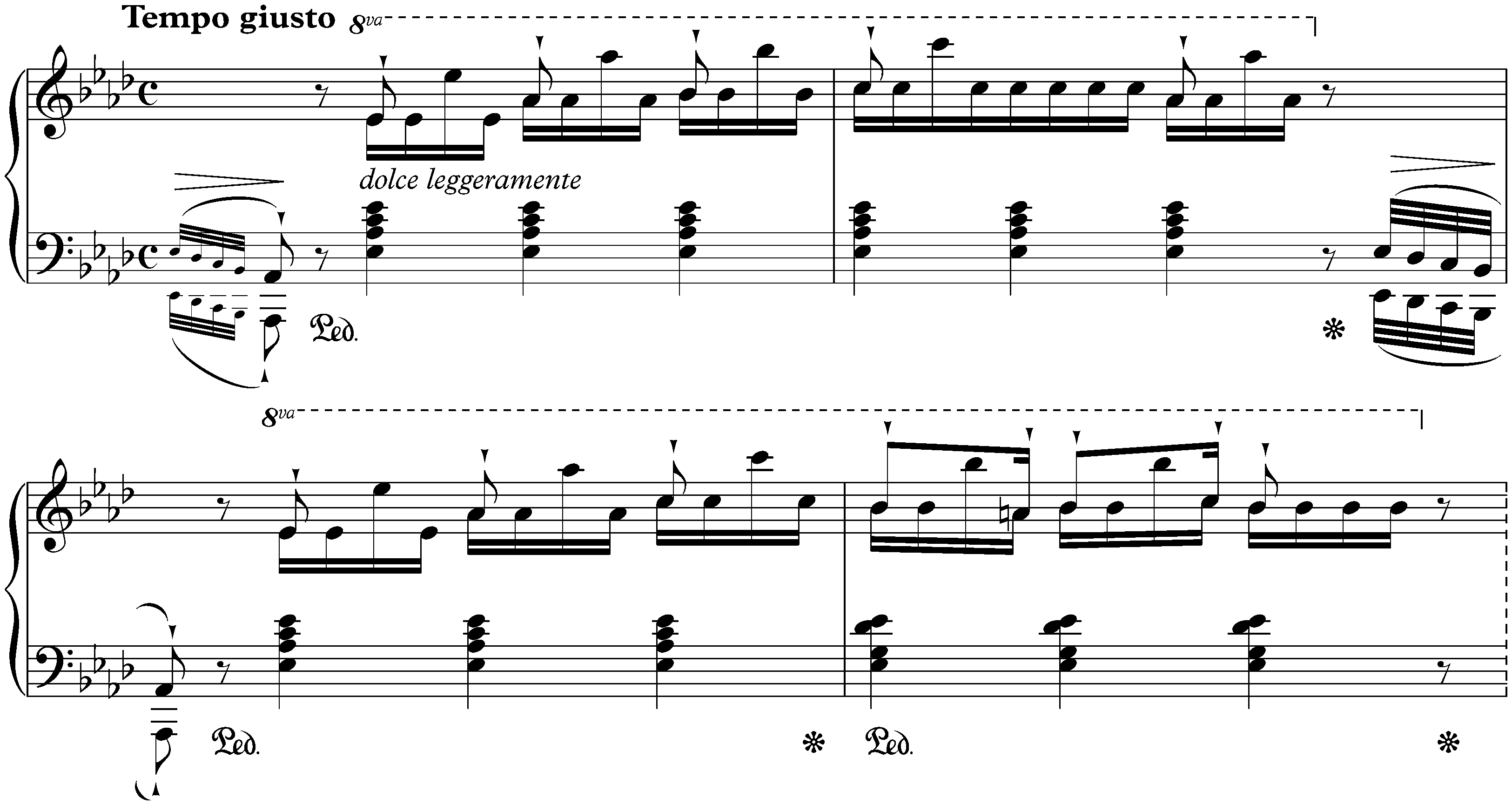 Six Études d’exécution transcendante d’après Paganini, S. 140; 3. A-flat minor