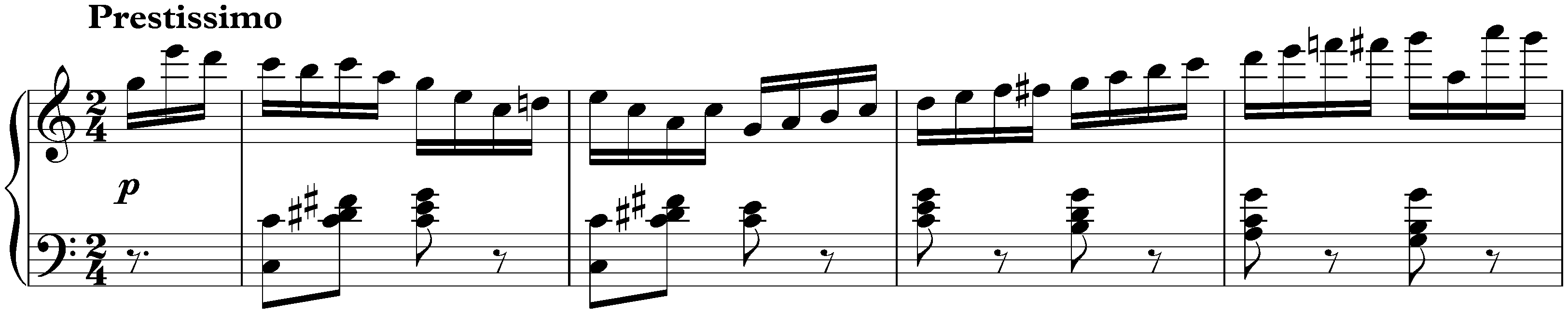Perpetuum mobile in C major, op. 119